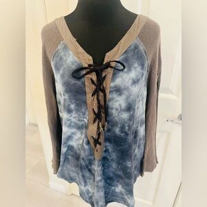 Free People New Romantics Tie Dye Top